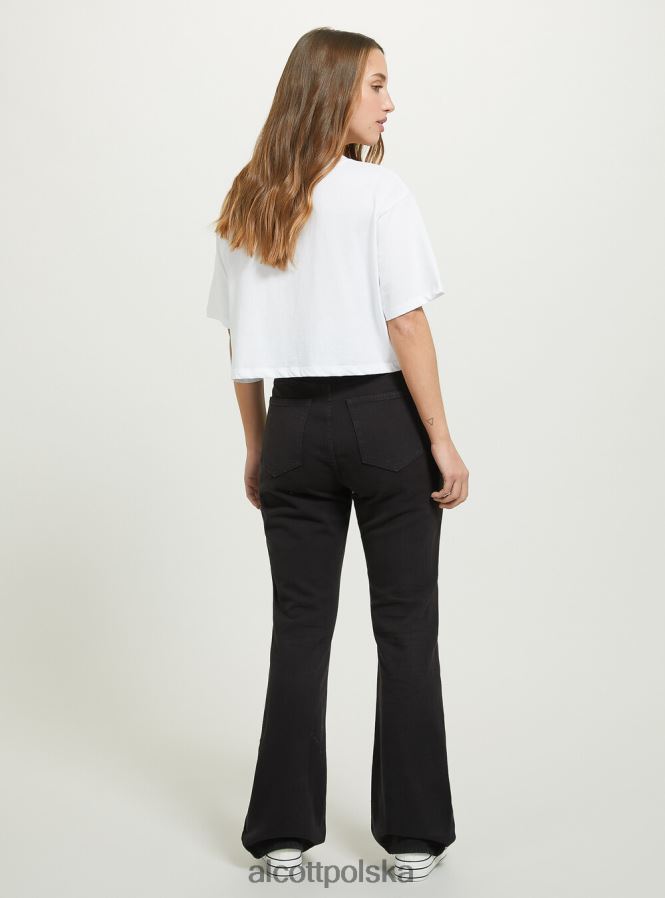 odzież Alcott dżinsy bootcut d006 lazur kobiety 2TXFF680