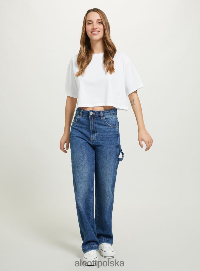 odzież Alcott dżinsy stolarskie d003 średni niebieski kobiety 2TXFF658