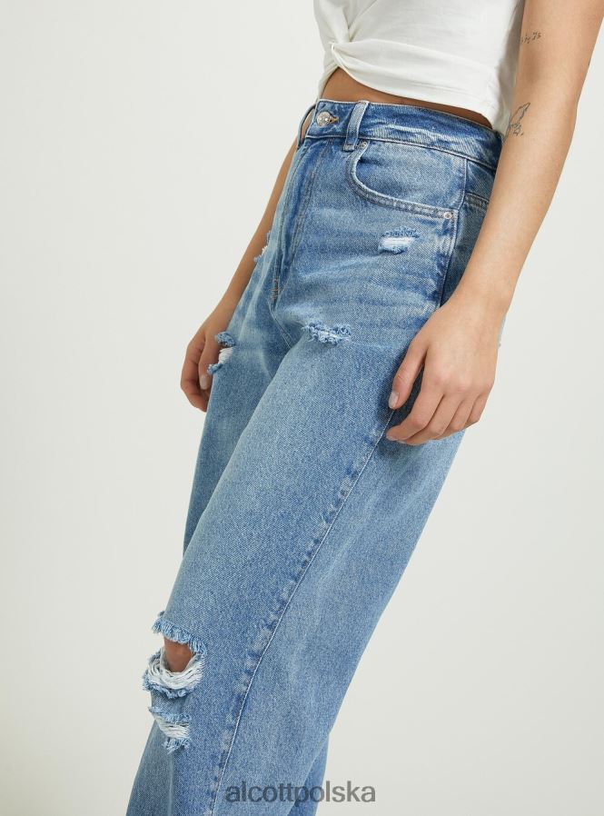 odzież Alcott dżinsy typu workowaty d003 średni niebieski kobiety 2TXFF6448