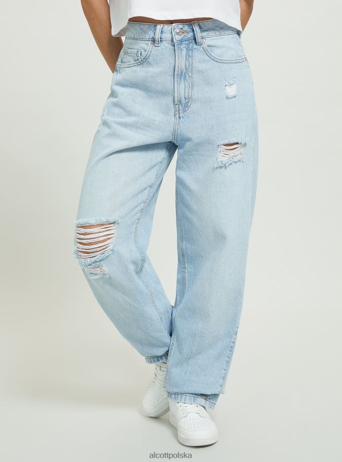 odzież Alcott dżinsy typu workowaty d003 średni niebieski kobiety 2TXFF675