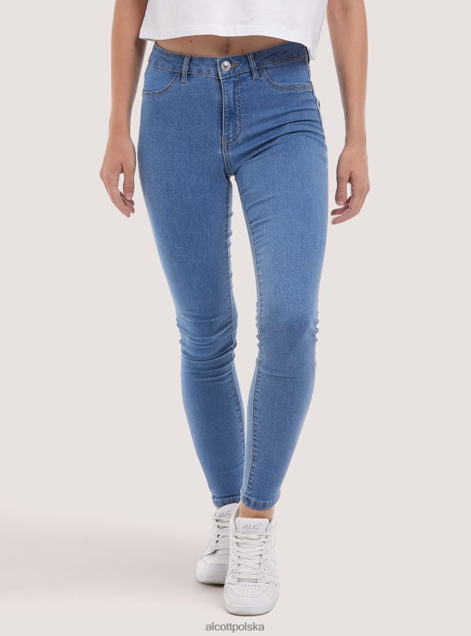odzież Alcott jeansowe obcisłe jeansy d000 czarny kobiety 2TXFF669