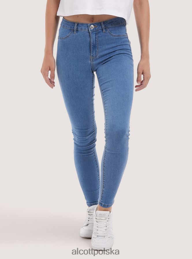 odzież Alcott jeansowe obcisłe jeansy d000 czarny kobiety 2TXFF669
