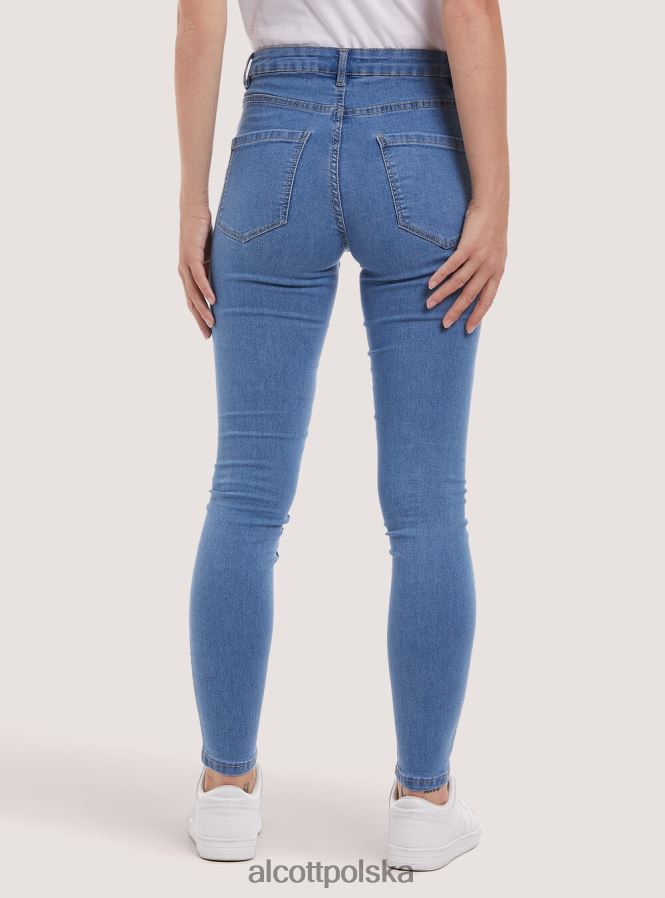odzież Alcott jeansowe obcisłe jeansy d000 czarny kobiety 2TXFF669