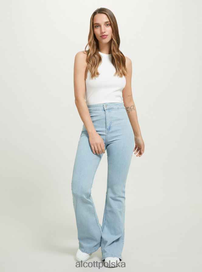 odzież Alcott jegginsy z rozszerzaną talią d002 średni ciemnoniebieski kobiety 2TXFF6338