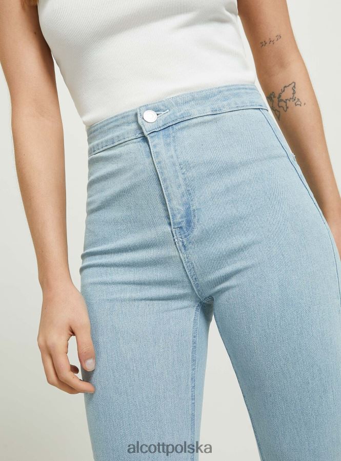 odzież Alcott jegginsy z rozszerzaną talią d002 średni ciemnoniebieski kobiety 2TXFF6338