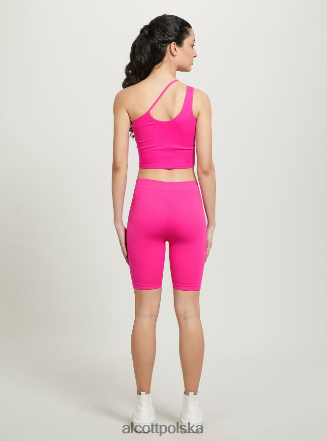 odzież Alcott asymetryczny, krótki top bk1 czarny kobiety 2TXFF6164