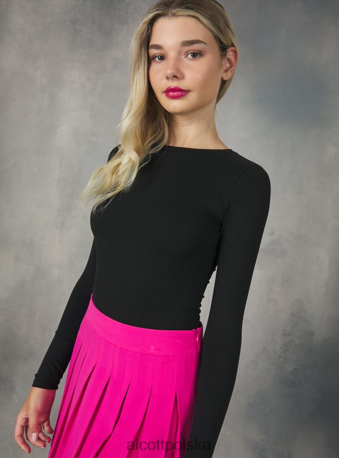 odzież Alcott body z długim rękawem bk1 czarny kobiety 2TXFF6175