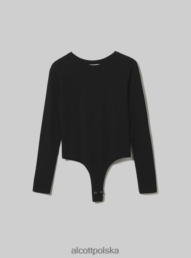 odzież Alcott body z długim rękawem bk1 czarny kobiety 2TXFF6175