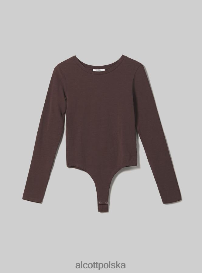 odzież Alcott body z długim rękawem bk1 czarny kobiety 2TXFF6496