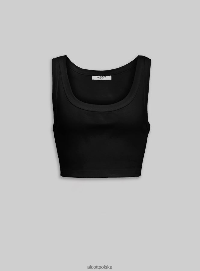 odzież Alcott canotta podstawowe uprawy i kosztorysy bk1 czarny kobiety 2TXFF6438