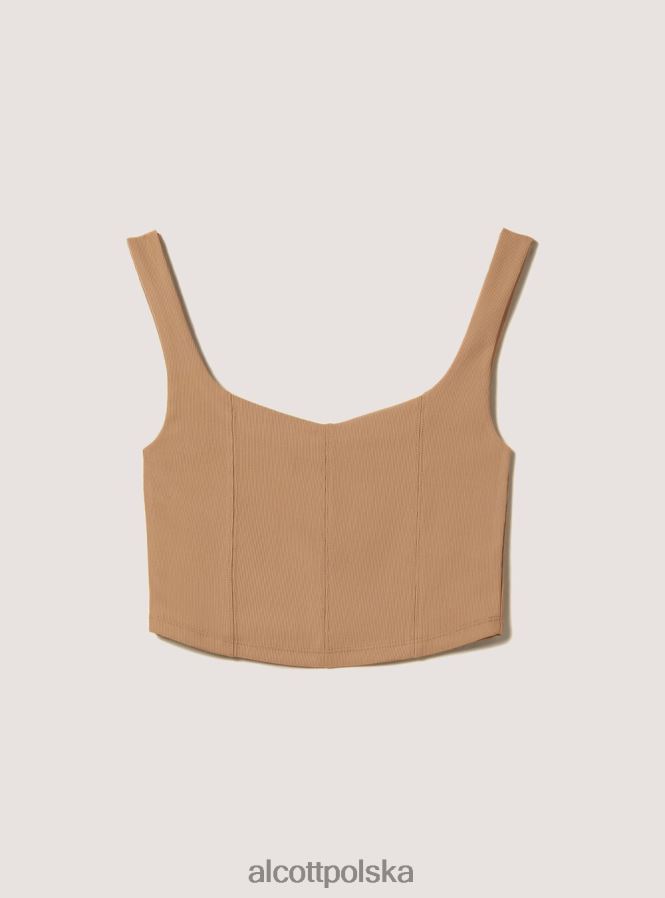 odzież Alcott górny, przycięty gorset ky1 kaky ciemny kobiety 2TXFF6337