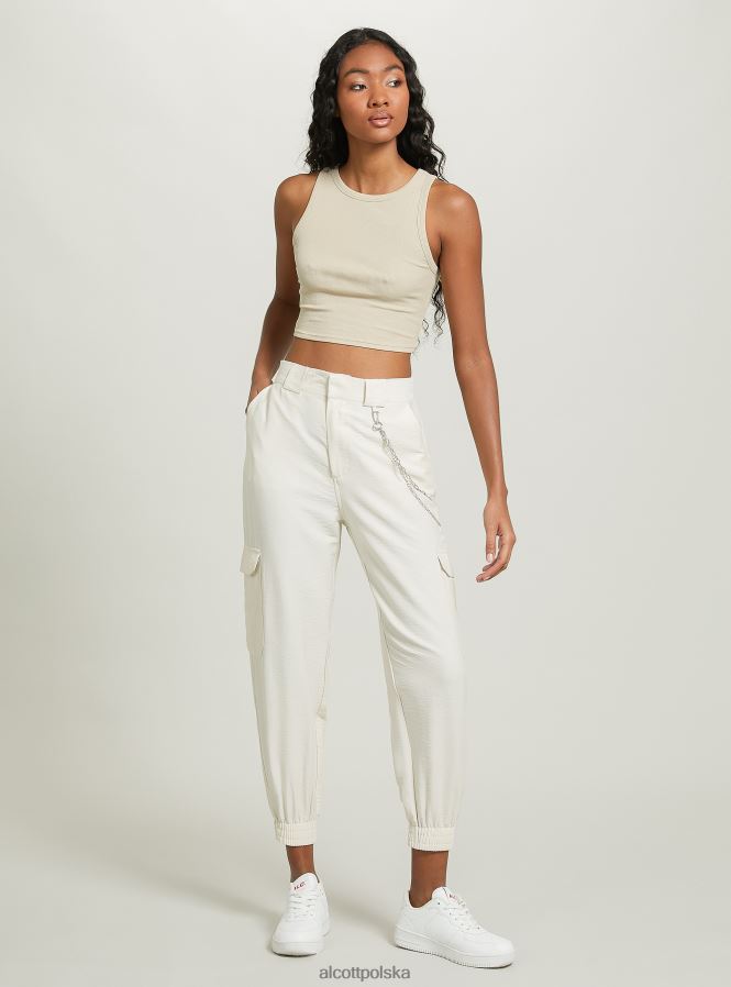 odzież Alcott krótki, bawełniany top bez rękawów bk1 czarny kobiety 2TXFF6179