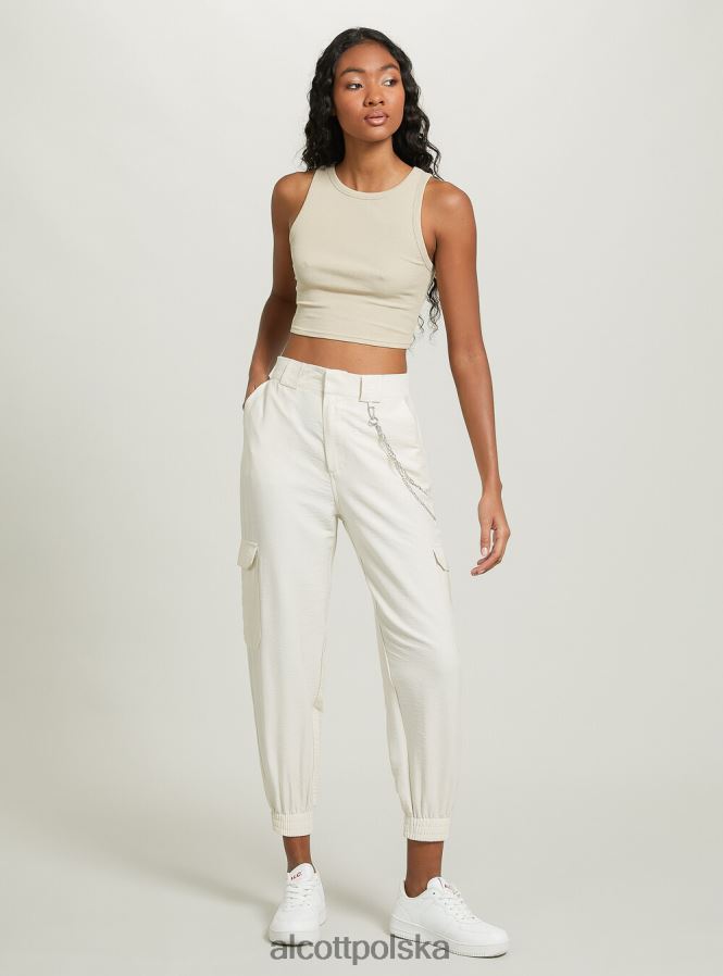 odzież Alcott krótki, bawełniany top bez rękawów bk1 czarny kobiety 2TXFF6179