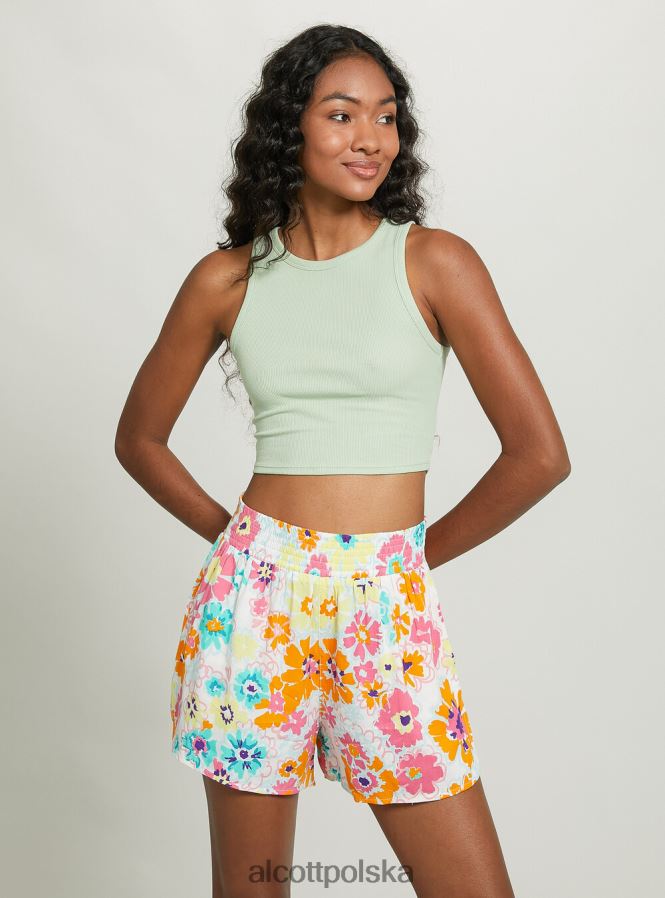 odzież Alcott krótki, bawełniany top bez rękawów bk1 czarny kobiety 2TXFF6194