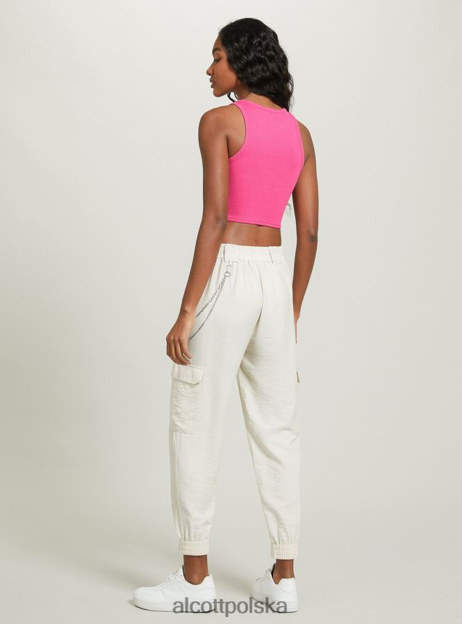 odzież Alcott krótki, bawełniany top bez rękawów bk1 czarny kobiety 2TXFF6291