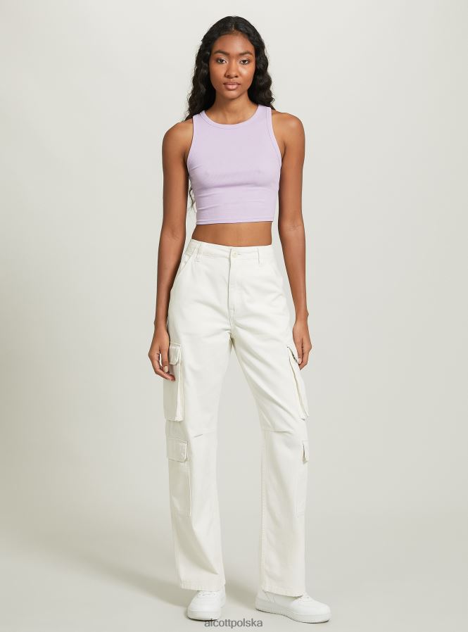 odzież Alcott krótki, bawełniany top bez rękawów bk1 czarny kobiety 2TXFF6293