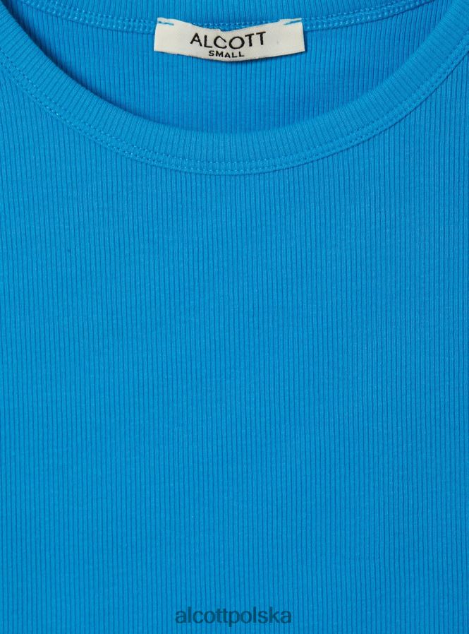 odzież Alcott krótki, bawełniany top bez rękawów bk1 czarny kobiety 2TXFF6406