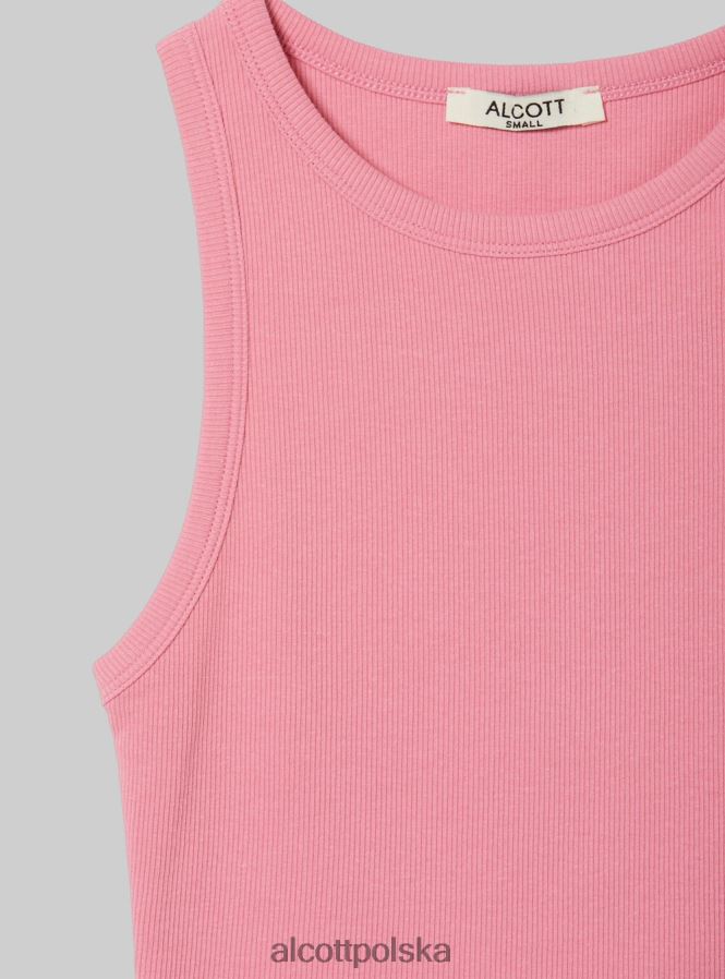 odzież Alcott krótki, bawełniany top bez rękawów bk1 czarny kobiety 2TXFF6504