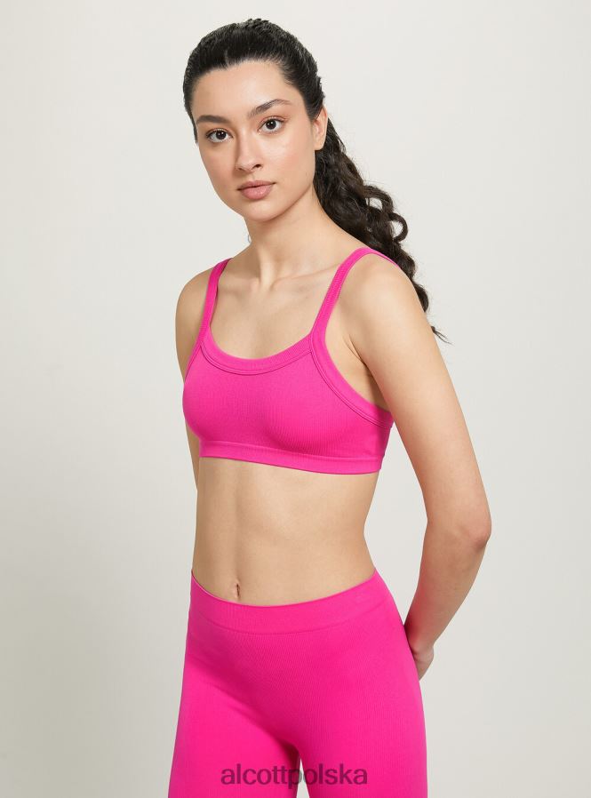 odzież Alcott prążkowany top biustonosza bk1 czarny kobiety 2TXFF6271