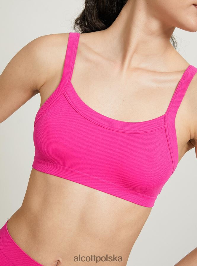 odzież Alcott prążkowany top biustonosza bk1 czarny kobiety 2TXFF6271