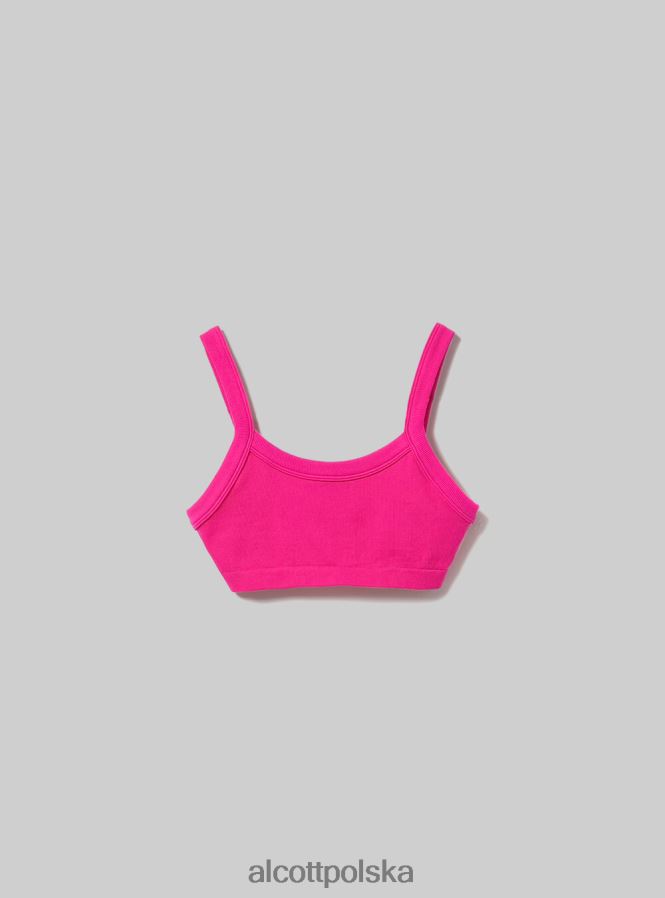 odzież Alcott prążkowany top biustonosza bk1 czarny kobiety 2TXFF6271