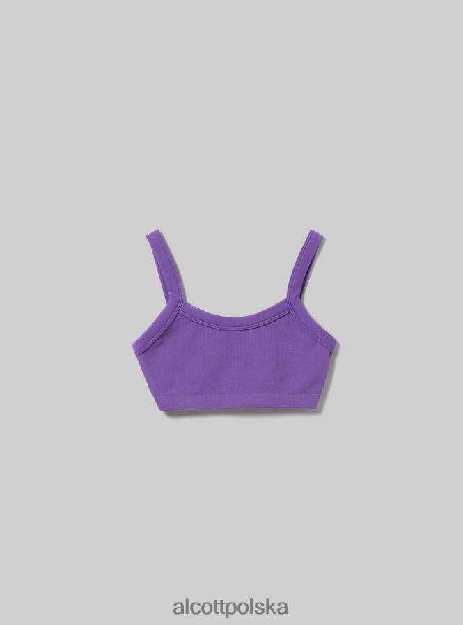 odzież Alcott prążkowany top biustonosza bk1 czarny kobiety 2TXFF6272