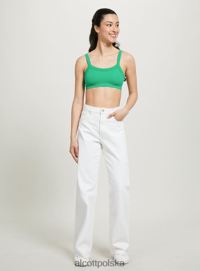 odzież Alcott prążkowany top biustonosza bk1 czarny kobiety 2TXFF6319