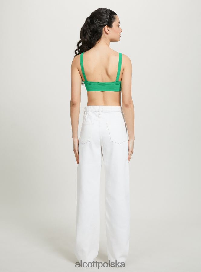 odzież Alcott prążkowany top biustonosza bk1 czarny kobiety 2TXFF6319