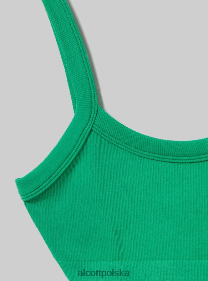 odzież Alcott prążkowany top biustonosza bk1 czarny kobiety 2TXFF6319