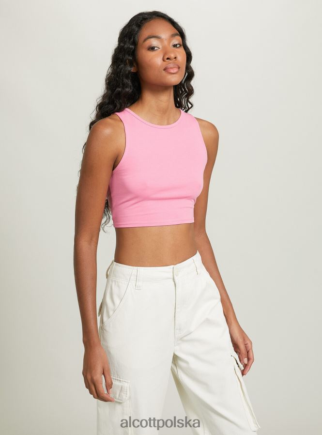 odzież Alcott sznurowany, krótki top wh2 biały kobiety 2TXFF6333