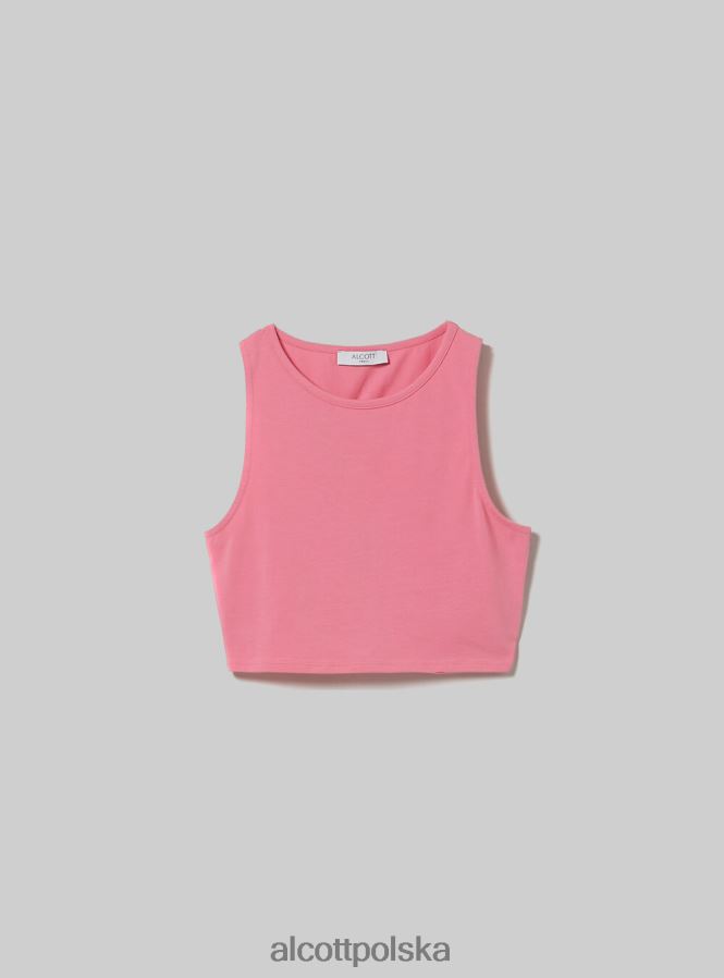 odzież Alcott sznurowany, krótki top wh2 biały kobiety 2TXFF6333