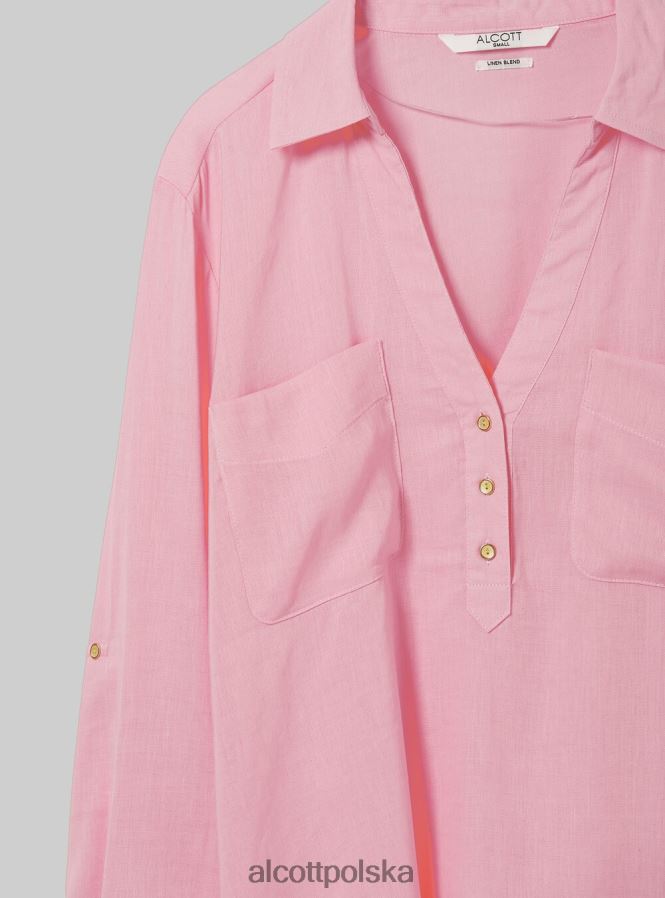 odzież Alcott blusa w puro lino wh2 biały kobiety 2TXFF6224