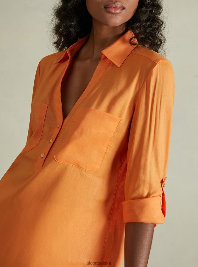 odzież Alcott blusa w puro lino wh2 biały kobiety 2TXFF6225