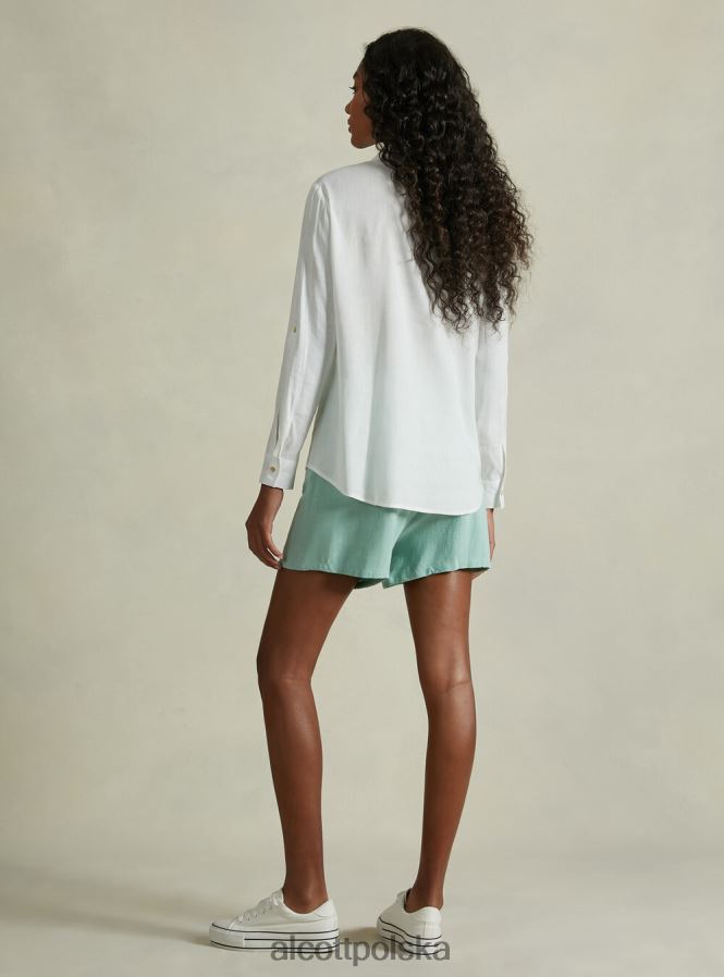 odzież Alcott blusa w puro lino wh2 biały kobiety 2TXFF624