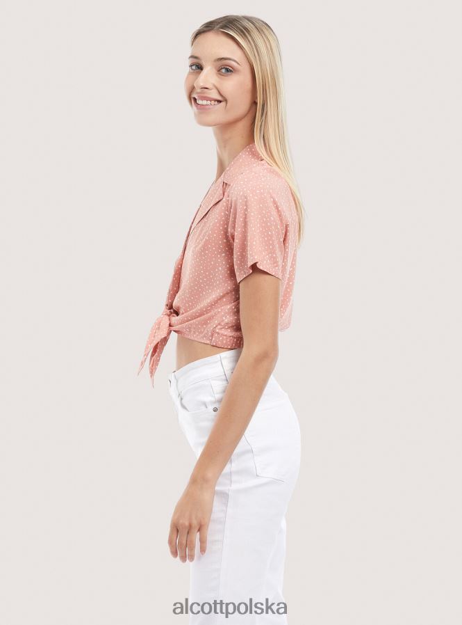 odzież Alcott camicia upraw con nodo czarny kobiety 2TXFF6323