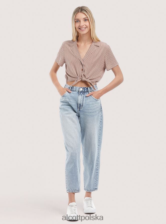 odzież Alcott camicia upraw con nodo czarny kobiety 2TXFF6324