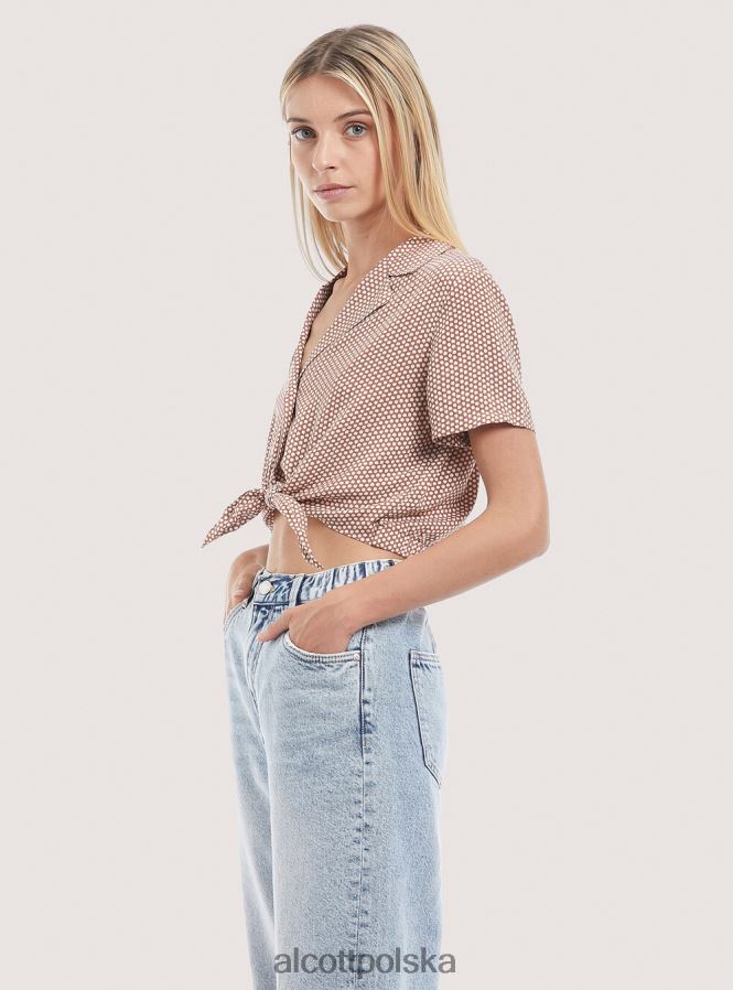 odzież Alcott camicia upraw con nodo czarny kobiety 2TXFF6324