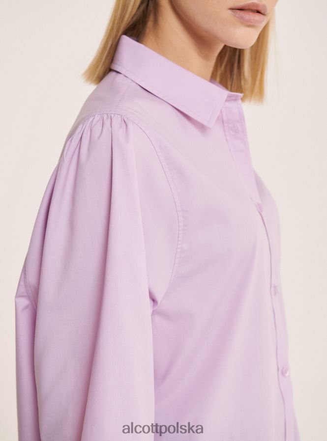 odzież Alcott długa koszula z popeliny biały kobiety 2TXFF6286