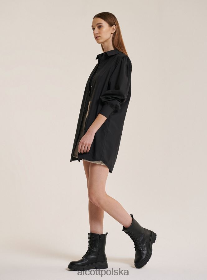 odzież Alcott długa koszula z popeliny biały kobiety 2TXFF6500