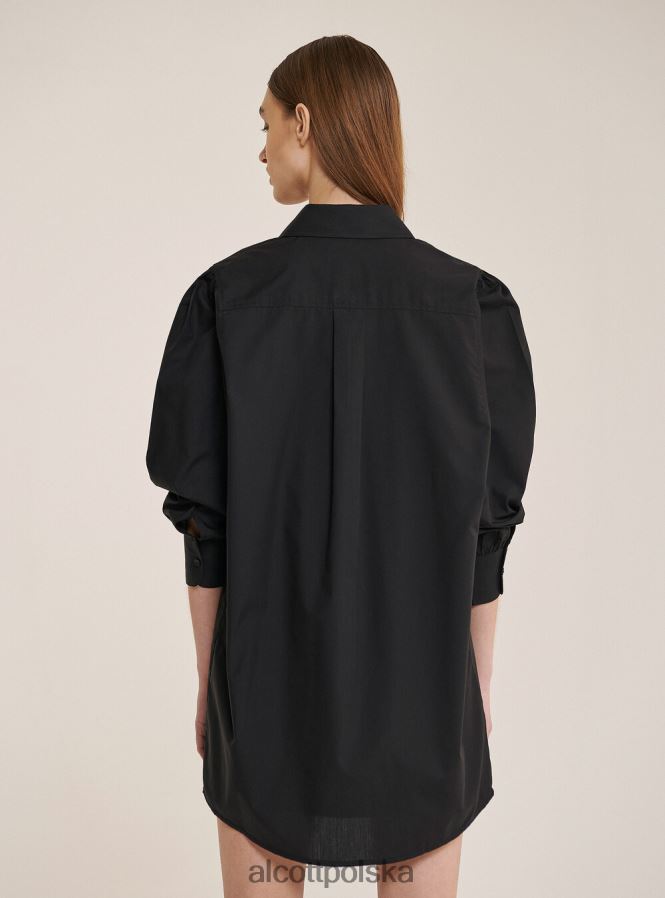 odzież Alcott długa koszula z popeliny biały kobiety 2TXFF6500