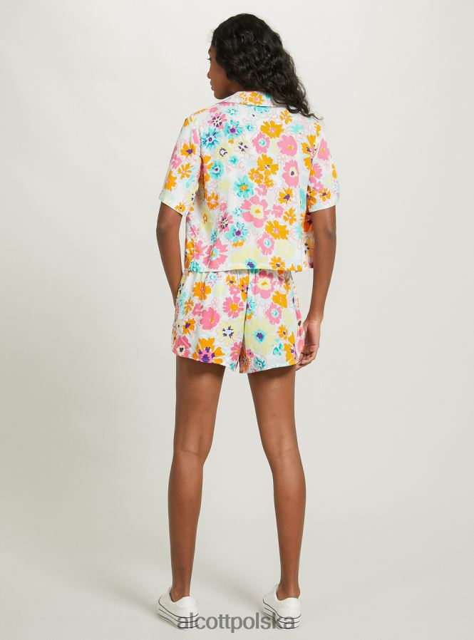 odzież Alcott krótka koszula z nadrukiem bk1 czarny kobiety 2TXFF61