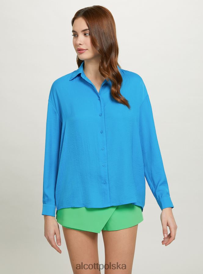 odzież Alcott satynowa koszula lub3 pomarańczowe światło kobiety 2TXFF6431