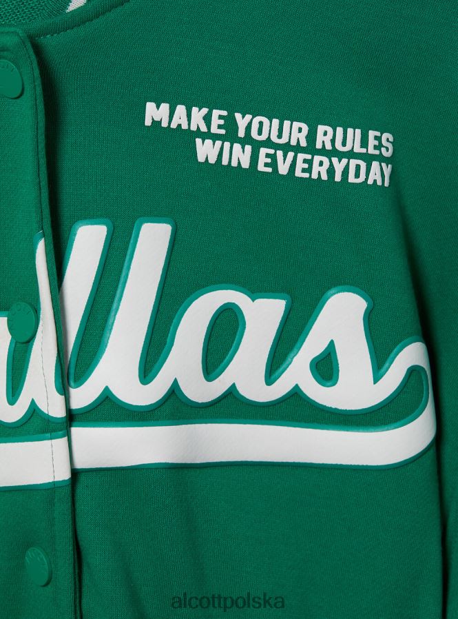 odzież Alcott Collegeowa kurtka bomber z nadrukiem br1 brązowy ciemny kobiety 2TXFF6256