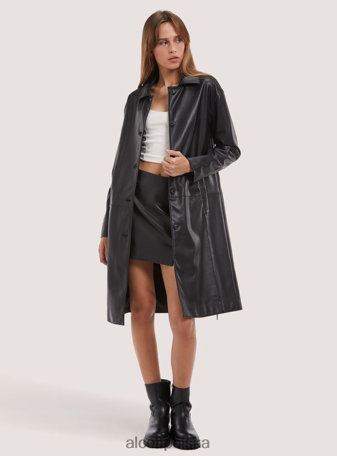 odzież Alcott efekt trenczowy bk1 czarny kobiety 2TXFF6345