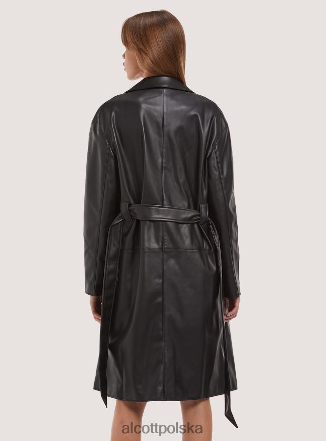 odzież Alcott efekt trenczowy bk1 czarny kobiety 2TXFF6345