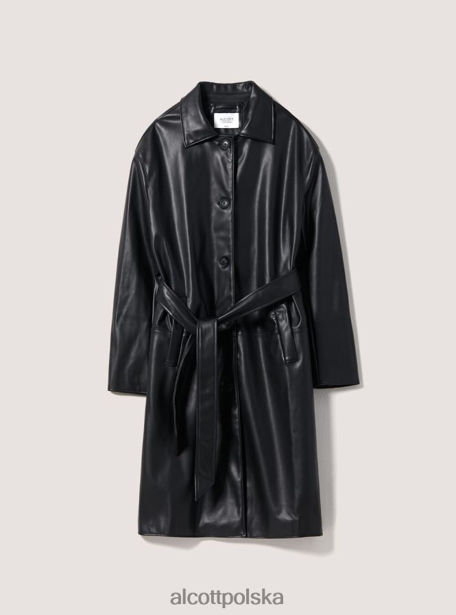 odzież Alcott efekt trenczowy bk1 czarny kobiety 2TXFF6345