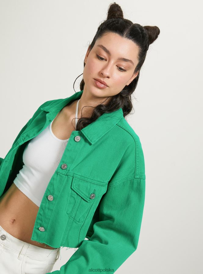 odzież Alcott giubbotto przycięte w dżinsowym kolorze średni fuxia fx2 kobiety 2TXFF6129