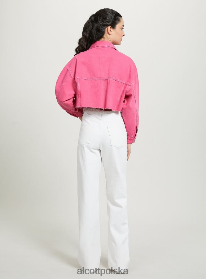 odzież Alcott giubbotto przycięte w dżinsowym kolorze średni fuxia fx2 kobiety 2TXFF65