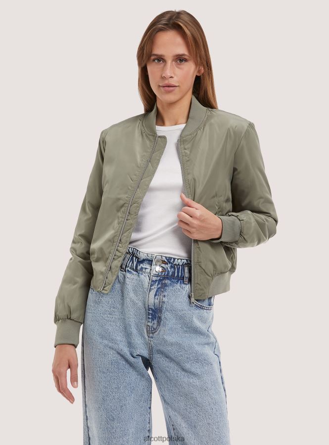 odzież Alcott krótka kurtka bomber z wyściółką pochodzącą z recyklingu bk1 czarny kobiety 2TXFF6408