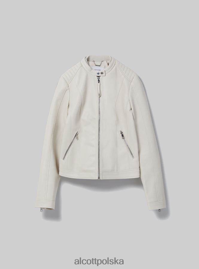 odzież Alcott kurtka motocyklowa z efektem skóry bk1 czarny kobiety 2TXFF6102